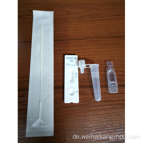 Quick Check -Testing Covid -19 Antigen -Testkit überprüfen